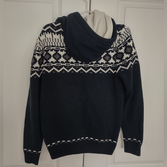 LCW CASUAL Women's Long Sleeve Blue White Sweater M - Picture 3 of 8